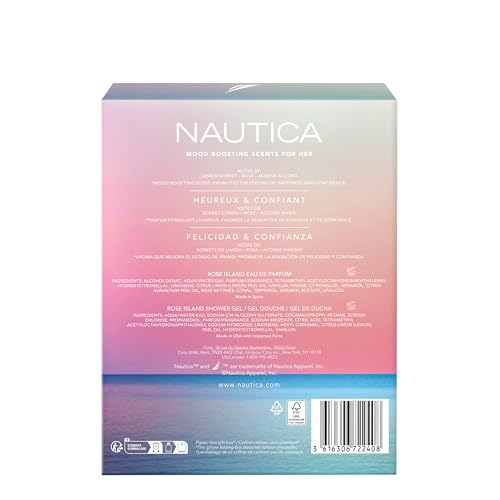 Nautica Rose Island Women's Gift Set - 1.7oz EDP & 2.5oz Shower Gel