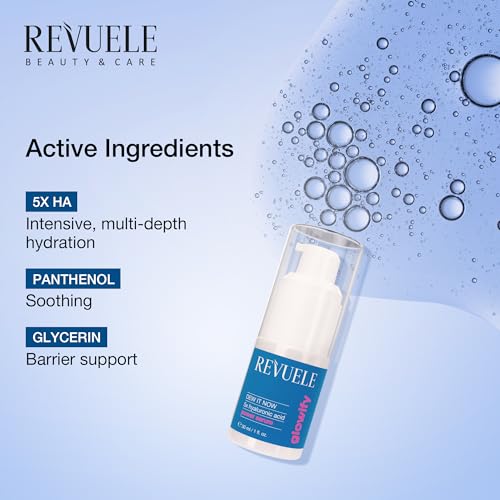 Revuele Dew It Now Power Facial Serum 1 Fl Oz - Hydrating Vegan Skincare