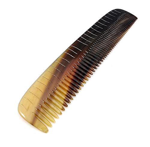 5MOONSUN5 Ox Horn Comb - 7.5 Inch Handmade Anti-Static Pocket Comb