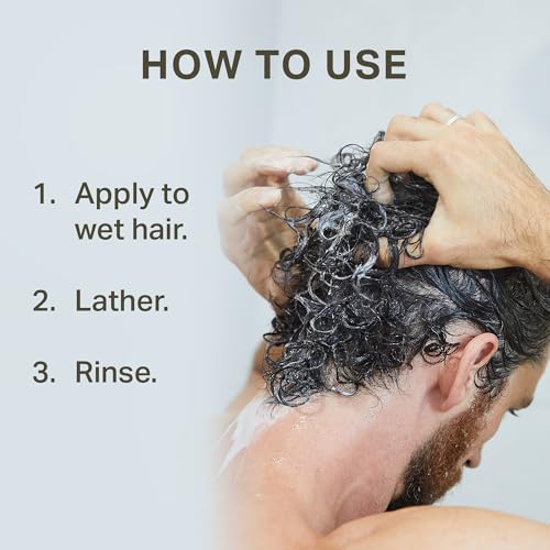 Barrel & Oak Mint & Eucalyptus Charcoal Shampoo for Men - Cleansing, 16 oz