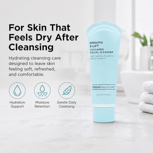 Global Beauty Care Collagen Facial Cleanser - Hydrating Face Wash (2-Pack)