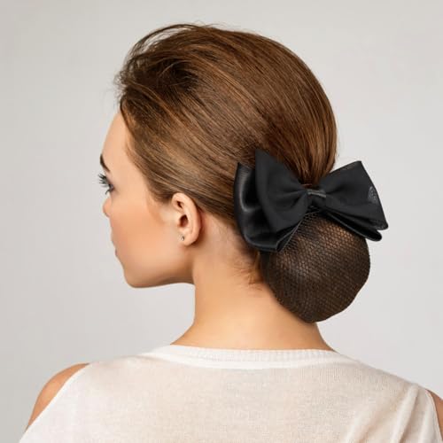 Beaupretty 2 Pack Butterfly Bow Hair Snood Net Clips for Women