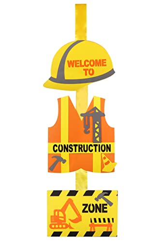 Construction Zone Door Sign - Kids Birthday Party Decoration