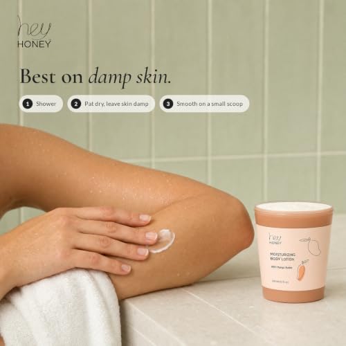 Hey Honey Mango & Honey Water-Free Body Lotion with Hyaluronic Acid & Ceramides - 6.7 oz