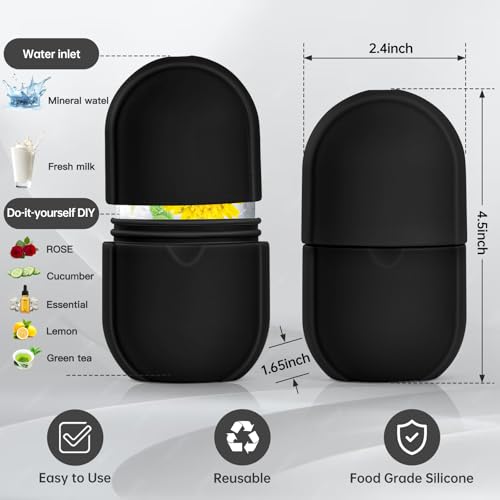 IMEASY Facial Ice Roller for Face and Body - Reusable Silicone Skin Tool