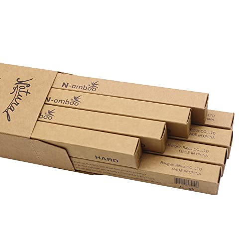 N-amboo Eco-Friendly Extra Hard Bamboo Toothbrushes - 8 Pack