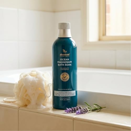 Abundant Natural Health Ocean Magnesium Bath Soak with Lavender, 500mL