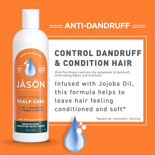 JASON Dandruff Relief 2-in-1 Shampoo & Conditioner 12 Fl Oz - Pack of 1
