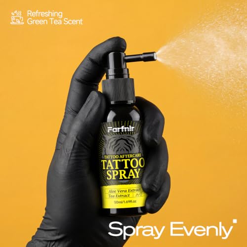 Farfnir Tattoo Spray 50ml - Refreshing Moisturizer for Fresh & Old Ink