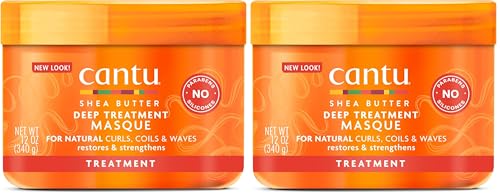 Cantu Shea Butter Deep Treatment Masque for Natural Hair, 12 oz (2 Pack)