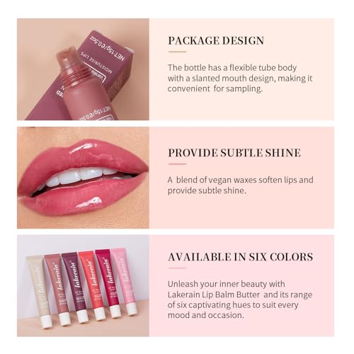 BAISEN DIARY Lip Butter Balm Vanilla Beige 1 - Ultra-Hydrating Nourishing Lip Care with Shea & Olive Oil