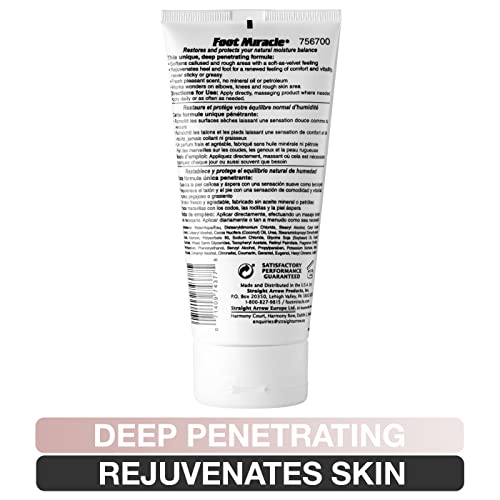 Foot Miracle Deep-Penetrating Foot Cream 6 oz Tube – Practitioner Strength, Softens Calluses & Rough Skin, USA Made
