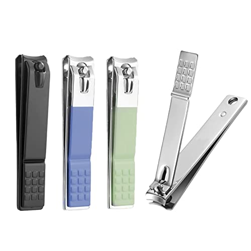 Large Toenail Clippers Set for Thick Nails - 4Pcs with Sharp Curved Blades