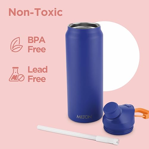 MILTON 32 oz Stainless Steel Vacuum Insulated Water Bottle with Magnetic Straw Lid