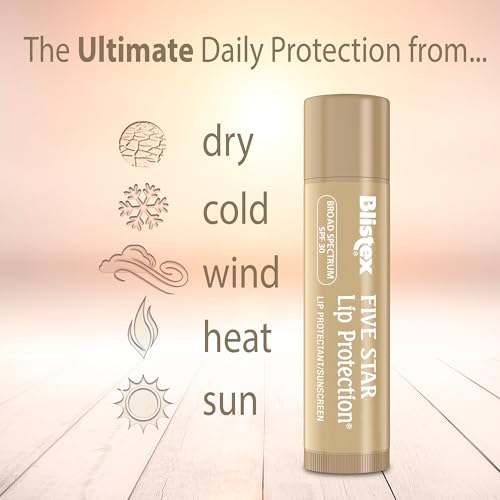 Blistex Medicated Lip Balm 3 Pack with SPF 15 - Wind & Water-Resistant, Hydrating Lip Protection