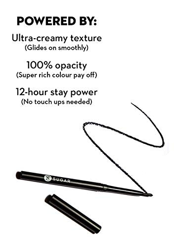 SUGAR Cosmetics Kohl Of Honour Intense Kajal - Black Out, Longlasting