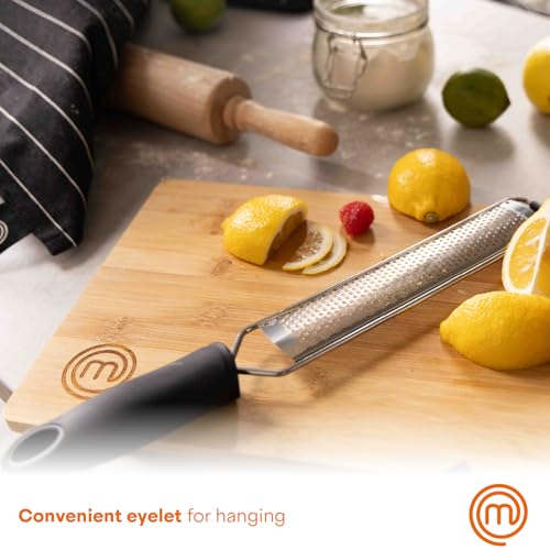 MasterChef Stainless Steel Zester Grater with Non-Slip Grip