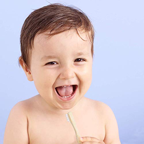 Rain Organic Bamboo Baby Toothbrush - Extra Soft, BPA-Free, Eco-Friendly