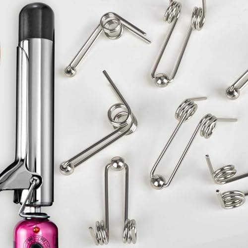 6 Pcs Stainless Steel Curling Iron Replacement Springs 30mm