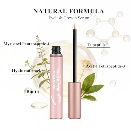 Natural Lash Growth Serum - Peptide Formula for Fuller, Longer Eyelashes