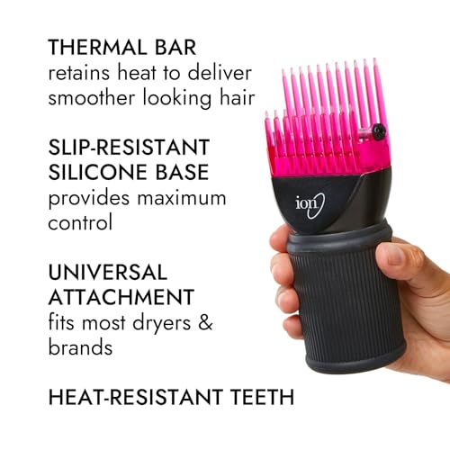 Ion Universal Hair Straightening Pic Attachment for Blow Dryers