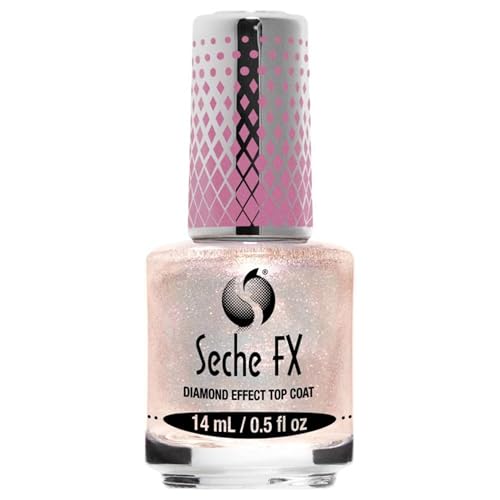 Seche Fx Diamond Effect Top Coat - Pink Transforming Shimmer Nail Polish