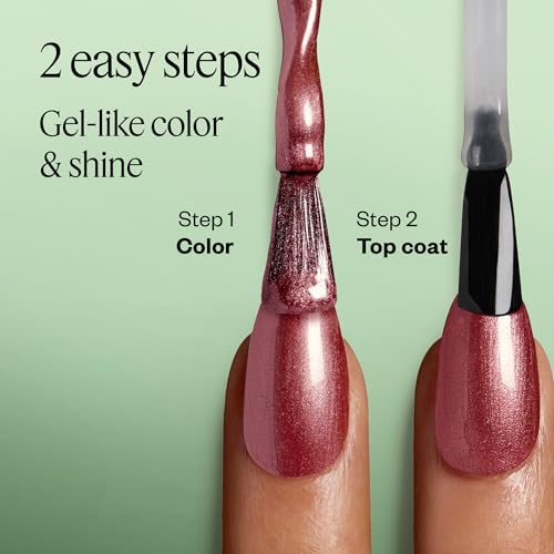 essie Gel Couture Nail Polish - Flashed, 0.46 fl oz - Long Lasting Vegan Red