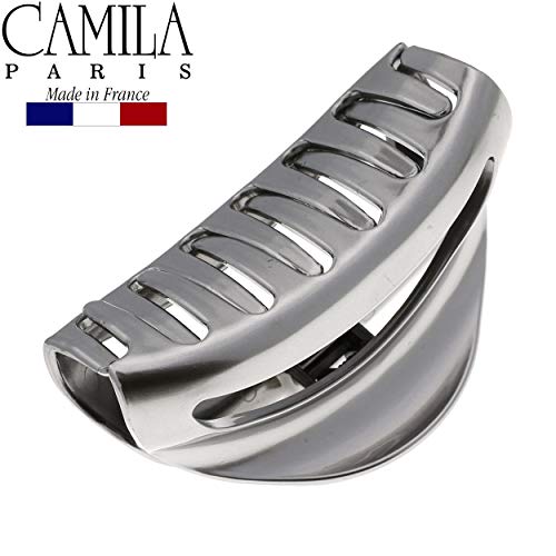 Camila Paris 3.5" Silver Hair Claw Clip for Thick Hair