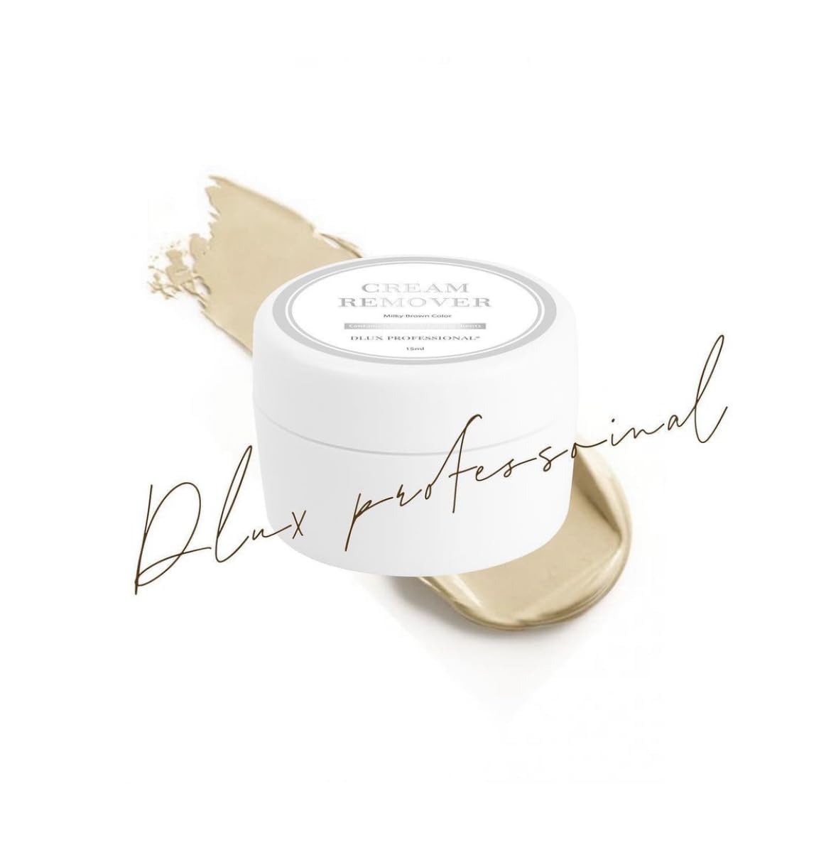 Eyelash Extensions Glue Remover Cream - 15ml Fast Dissolution, Natural Pigment, Oatmeal Color | Professional Adhesive