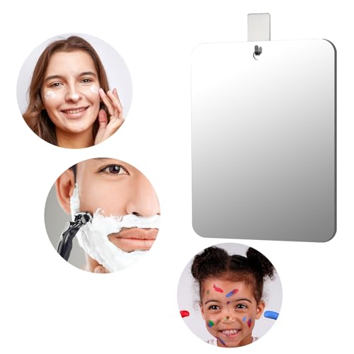 Canhard Shatterproof Fogless Shower Mirror - 8x6 Inch Handheld Wall Mirror