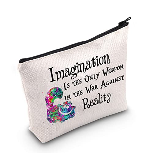 Cartoon Cat Zipper Makeup Bag - Polyester Cosmetic Pouch for Fans