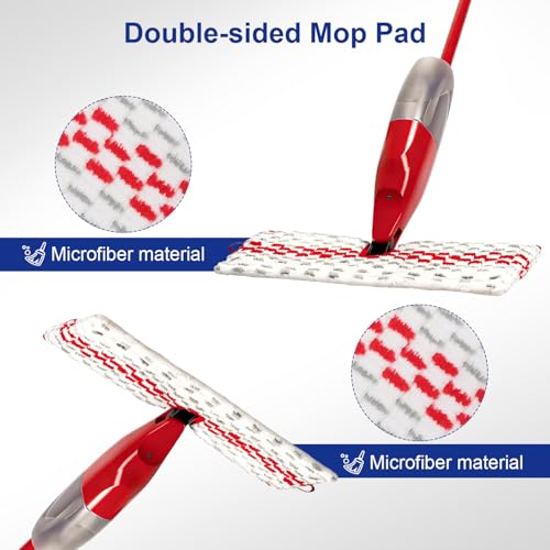 O-Ceda ProMist MAX Mop Pads - Reusable Microfiber Refills, 3 Pack