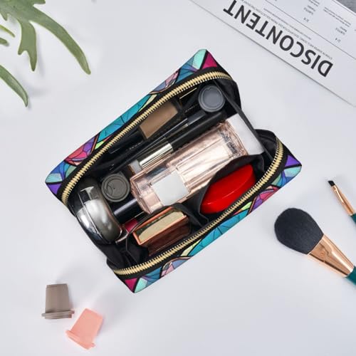 French Bulldog Leather Makeup Bag - Large Capacity Travel Cosmetic Pouch
