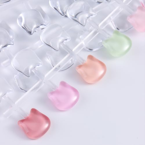 120PCS Cat-Shaped Nail Polish Swatch Dots for Color Display