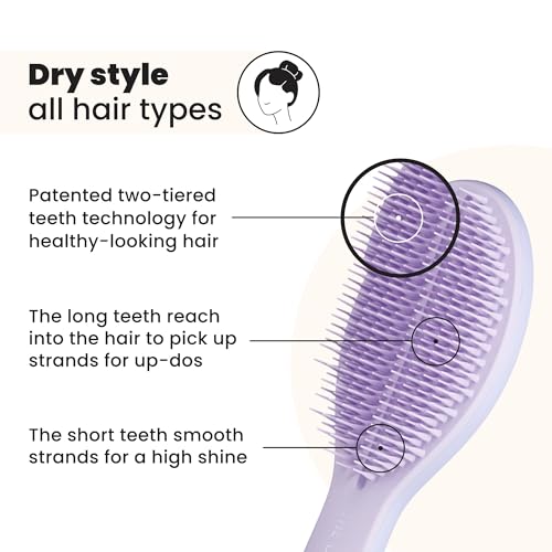 Tangle Teezer Lilac Cloud Ultimate Styler Hair Brush for Dry Styling & Volume