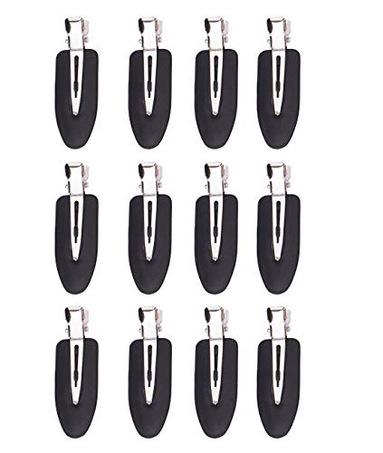 No Bend Hair Clips - 12 Pack No Crease Styling Clips