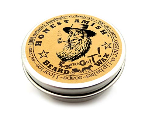 Honest Amish Extra Grit Beard Wax - Natural Organic Hair Control