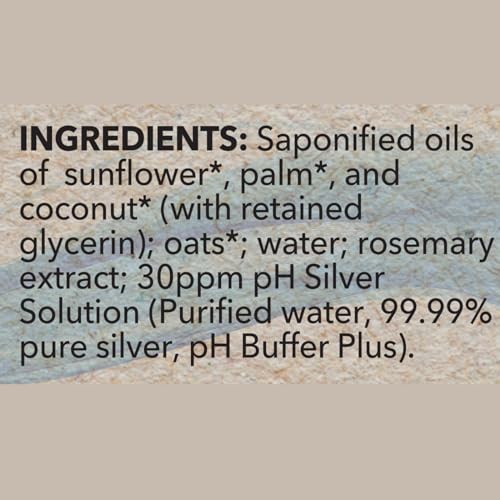 Ameo Life Unscented Colloidal Silver Soap Bar 4oz - Gentle Cleanser