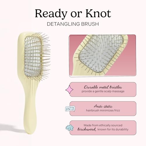Mane Mini Detangling Hair Brush - Travel Size Anti-Static Brush