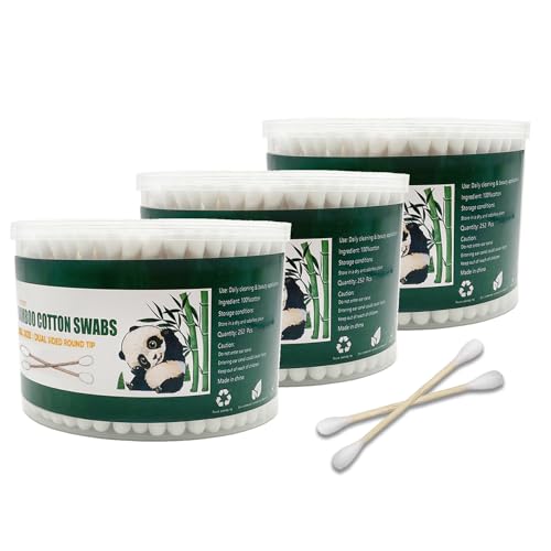 XL Bamboo Cotton Swabs - 756 Pcs Jumbo Swabs for Multiple Uses