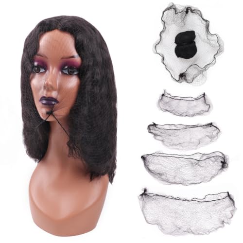 SUSISANG 100pcs Extra Large Invisible Hair Nets for Long Hair & Wigs