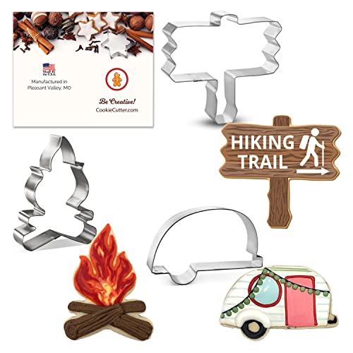 Foose Camping Cookie Cutter Set - 3 Tin Plated Steel Shapes
