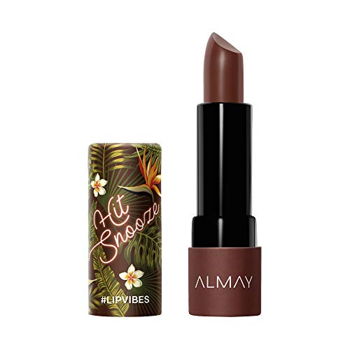 Almay Lip Vibes Matte Lipstick in Hit SnoOuncee - Rich Brown Color