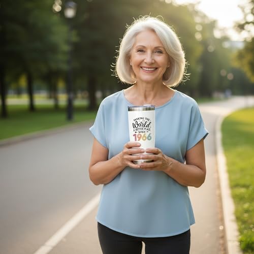 60th Birthday Tumbler for Women - 20 Oz Stainless Steel Gift Mug
