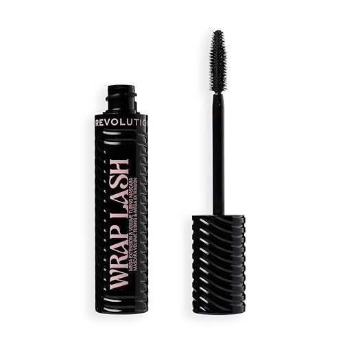 Revolution Wrap Lash Tubing Mascara Ultra Black 0.28 Fl Oz | 24-Hour Water-Resistant Lengthening