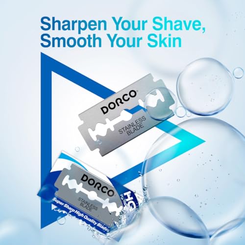 Dorco ST300 Platinum Double Edge Razor Blades - 100 Count
