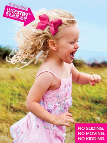 Wee Ones Light Orchid Mini Grosgrain Hair Bow with No-Slip Clip