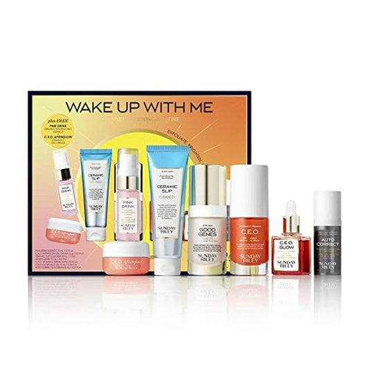 Sunday Riley Wake Up With Me Complete Brightening Morning Skincare Set
