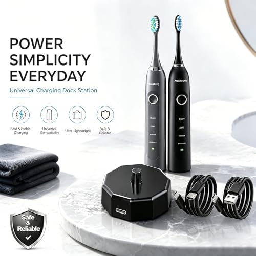 Replacement Charging Dock for AquaSonic Black Series Electric Toothbrush