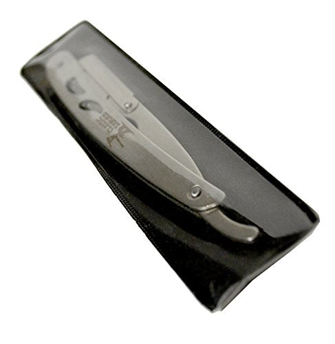 Classic Samurai CS-102 Stainless Steel Straight Edge Razor Kit with 100 Blades